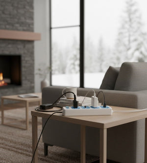 MMStore 4 Socket Power Extension Strip